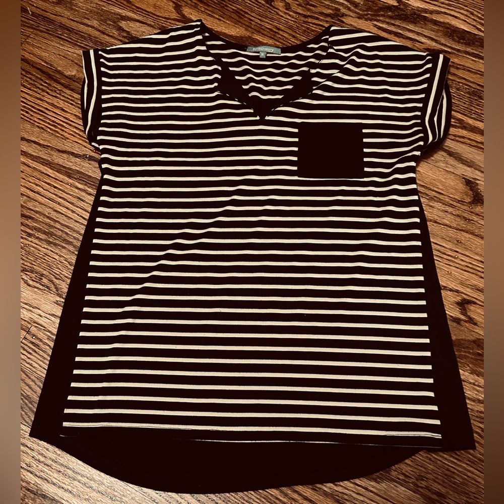 🟢Ladies Retro-ology Striped Tunic Top🟢